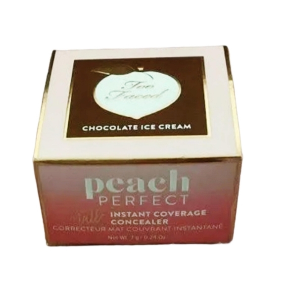 🧚‍♀️🌟💙CHOCOLATE ICE CREAM Too Faced DISCONTINUED Peach 🍑 Concealer NWT - Picture 4 of 6